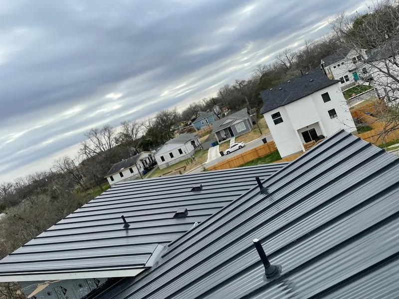 Standing seam metal roof panels with vents for Skylight Repair in Wilmington
